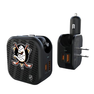NHL Western Conference Teams Text Backdrop 18-Watt 2 in 1 USB A/C Charger - 1 of 3