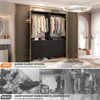 Aheaplus 24'' Freestanding Closet Organizer System with Hanging Rods and Drawers - 3 of 4