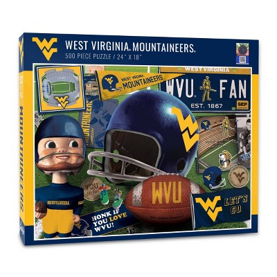 NCAA West Virginia Mountaineers Throwback Puzzle 500pc