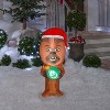 Gemmy Christmas Airblown Inflatable Chewbacca with Santa Hat, 3.5 ft Tall, Brown - 2 of 3