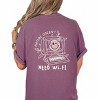 S.W.Smiley Nature Doesn't Need Wi-Fi - Women's Garment Dyed Graphic T-Shirt - 3 of 4