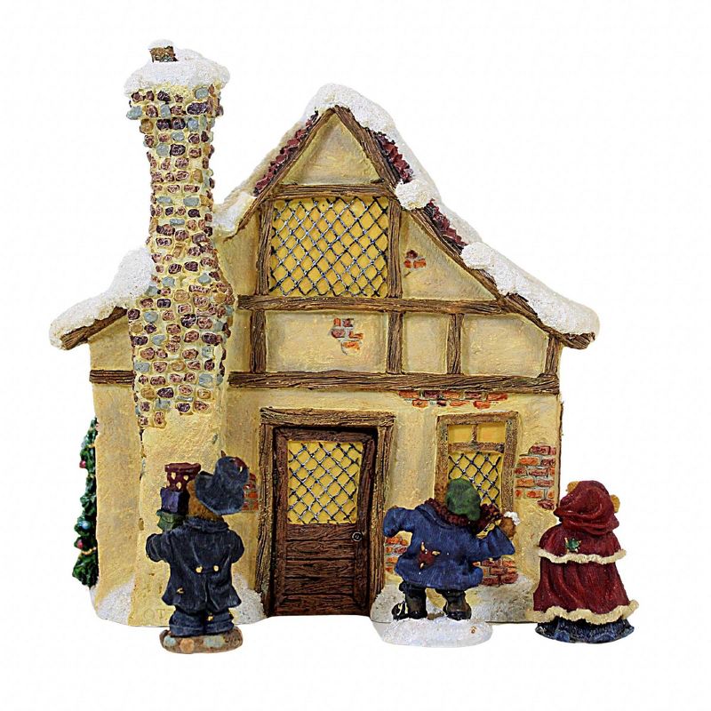 Boyds Bears Resin 7.0 Inch Dickens Tea Shoppe Set/4 Christmas Village Buildings, 3 of 4