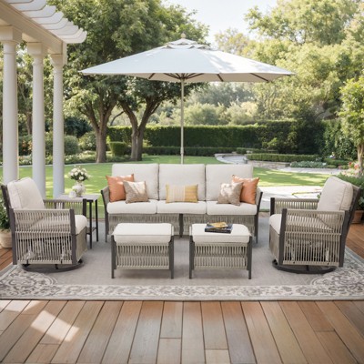 Buenhomino Patio Furniture Wicker Outdoor Conversation Set