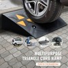 VEVOR Rubber Curb Ramp 2 Pack, 4.3" Rise Height Heavy-Duty 33069 lbs/15 T Capacity Threshold Ramps, Driveway Ramps with Stable Grid Structure - 3 of 4