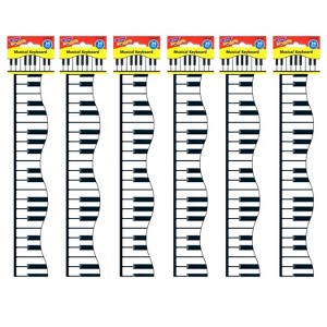 TREND Musical Keyboard Terrific Trimmers®, 39 Feet Per Pack, 6 Packs - 1 of 3