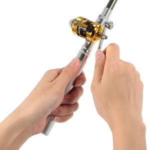 Fishing Rod Reel Combo Set,Mini Telescopic Portable Pocket Pen Fishing Rod,Pole Reel Lures Baits,Jig Hooks Kits Type - 1 of 4