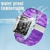 Worryfree Gadgets Transparent Lightweight Resin Band for Apple Watch - 3 of 4