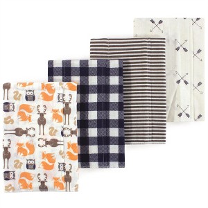 Luvable Friends Hudson Baby Flannel Burp Cloths 4pk - 1 of 1