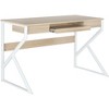 Bryant Computer Desk - Natural/White - Safavieh - 4 of 4