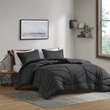 Sutton Quilted Chevron Comforter Set - Intelligent Design