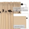 Kettle Grove Panel with Attached Applique Crow and Star Valance Set of 2 84x40 VHC Brands - 4 of 4