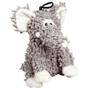 Multipet Floppy Moppy Elephant Plush Dog Toy in Gray - 1 of 1