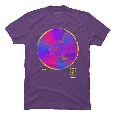 Men's Design By Humans Retro Vinyl By clingcling T-Shirt