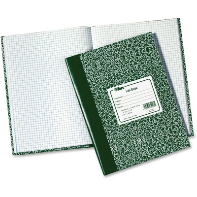 Tops Lab Notebook 10-3/8"x7-7/8" 60 Shts Green Marble Cover 35128