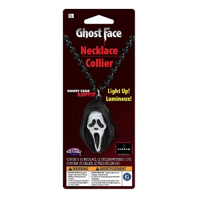 Scream™ Ghost Face® Light-Up Necklace Costume Accessory