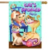 Cats Spoiled Here Humor House Flag 28 x 40 Briarwood Lane - 2 of 4