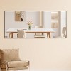 71"x32" Large Full Length Mirror, Wood Frame Floor or Wall-Mounted Dressing Mirror for Bedroom or Entryway – The Pop Home - 3 of 4