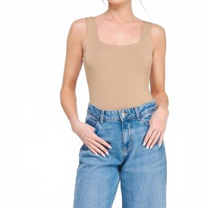 Women's Kit Smooth Tank Bodysuit - ALLIE ROSE - 1 of 3