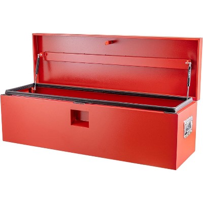 Industrial Steel Truck Tool Box w/Gas-Shock Lid,Pry-Resistant Security & Weatherproofing Toolbox Organizer