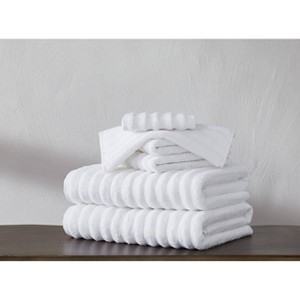 London Fog 6pc Zero Twist Bath Towel Set - 1 of 4