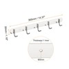 Unique Bargains Stainless Steel Wall Mounted Durable Waterproof Coat Hook Rack 2 Pcs - 2 of 4
