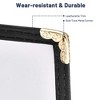 WeChef 30 Pcs 4.25 x 14" Restaurant Menu Covers 3 Page 6 View Trifold Menu Holders for Wine List Drink Bar Cafe Hotel - 4 of 4