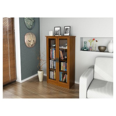 bookcase with glass doors target