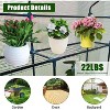 Acekool Walk-in Greenhouse with Roll-Up Zipper Door, 57 x 57 x 76 Inch Portable Indoor Outdoor Greenhouse, 3-Tier 6 Shelves for Garden Patio Backyard - 3 of 4