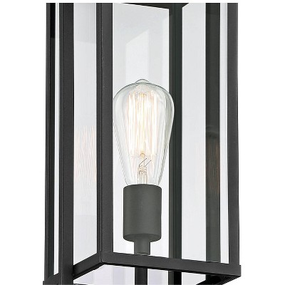 Possini Euro Jericho 22" High Black Modern Outdoor Post Light - Thumbnail 2