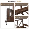 Acacia Wood Patio Swing Bed, Modern Porch Swing Hanging Daybed with 16.4ft Hemp Ropes & Ergonomic Backrest for Garden, Backyard, Black - 4 of 4