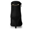 Allegra K Women's Pointed Toe Side Zip Stiletto Heel Ankle Booties - 4 of 4
