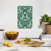 Avenie Unicorn Damask Green Cutting Board Rectangle -Deny Designs - 3 of 3