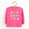 The Juniper Shop Coquette Watercolor School Chart Toddler Long Sleeve Tee - 3 of 4