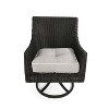 Home Fashions International 4pc 18"x19" Wicker Outdoor Seat Cushions - 2 of 3