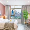 LOVMOR 7ft Artificial Fiddle Leaf Fig Tree with Woven Seagrass Plant Basket, Fake Tree Indoor Faux Plant for Living Room Office Floor Home Decor - 2 of 4