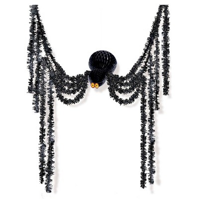 Halloween Spider All-In-One Honeycomb & Tinsel Decorating Kit