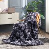 Cozy Bliss Faux Fur Throw Blankets, Plush Fuzzy Soft Thick Bubble Blanket for Sofa, Bedroom, Living Room - 2 of 4