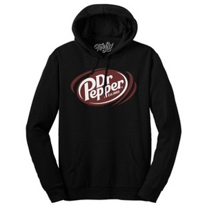 Dr Pepper Est 1885 Logo Hooded Sweatshirt - Black - 1 of 4