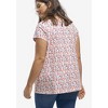 ellos Plus Size Twisted V-Neck Tee - 3 of 4