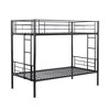 NicBex Twin Over Twin Bunk Bed,Metal Bunk Beds with Ladder,Bunk Bed Frame for Adults,Kids,Box Spring Not Required,Space-Saving and Noise-Free,Black - 4 of 4
