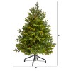 Nearly Natural 4-ft North Carolina Fir Artificial Christmas Tree with 250 Clear Lights and 1003 Bendable Branches - 2 of 4
