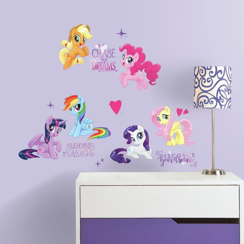 RoomMates My Little Pony The Movie Peel and Stick Kids&#39; Wall Decal 4 Sheets, 4 of 8