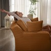 Oversized Corduroy Modern Armless Chaise Lounge Chair with No Assembly Required and Comfy Sleeper Function - 4 of 4