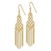 Black Bow Jewelry Diamond-cut Beaded Chandelier Earrings in 14k Yellow Gold - 2 of 4