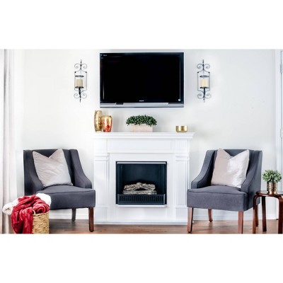 Gray Velvet Swoop Arm Accent Chair with Wood Legs
