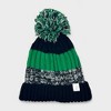 Rugged Bear Toddler Winter Hat & Ski Mittens Set - Cozy Beanie with Pom Pom & Warm Mittens for Boys & Girls, Ages 2-3 Years - 3 of 4