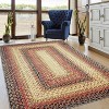 Machine Washable Runner Rug - Print Braided Non-Slip Indoor/Outdoor Carpet, Low Pile Non-Shedding Area Rug for Kitchen, Entrance Hallway - 2 of 4
