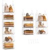 MaseiKar 6 Tier Closet Hanging Organizer, Clothes Hanging Shelves with 4 Hanging Hooks 5 S Hooks, Wire Storage Basket Bins, for Clothing Sweaters - 3 of 4