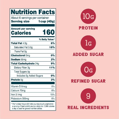 Seven Sundays Red Velvet Oat Protein Cereal - 8oz