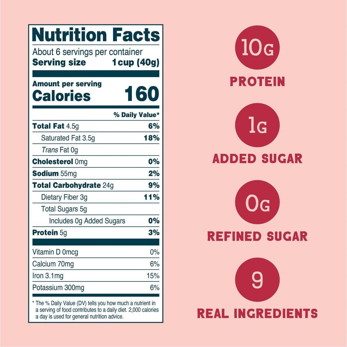 Seven Sundays Red Velvet Oat Protein Cereal - 8oz - thumbnail 3